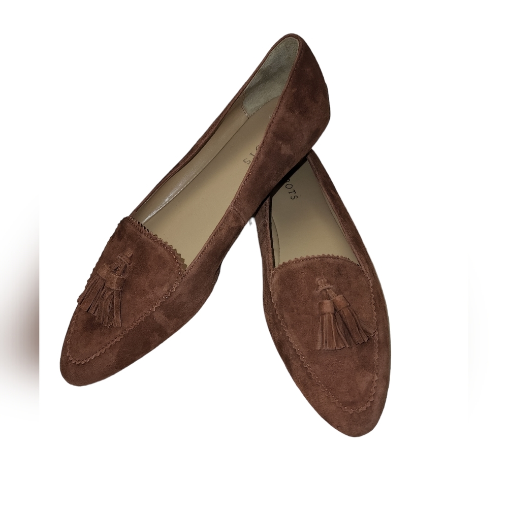 Talbots Brown Suede Driving Shoes 9M